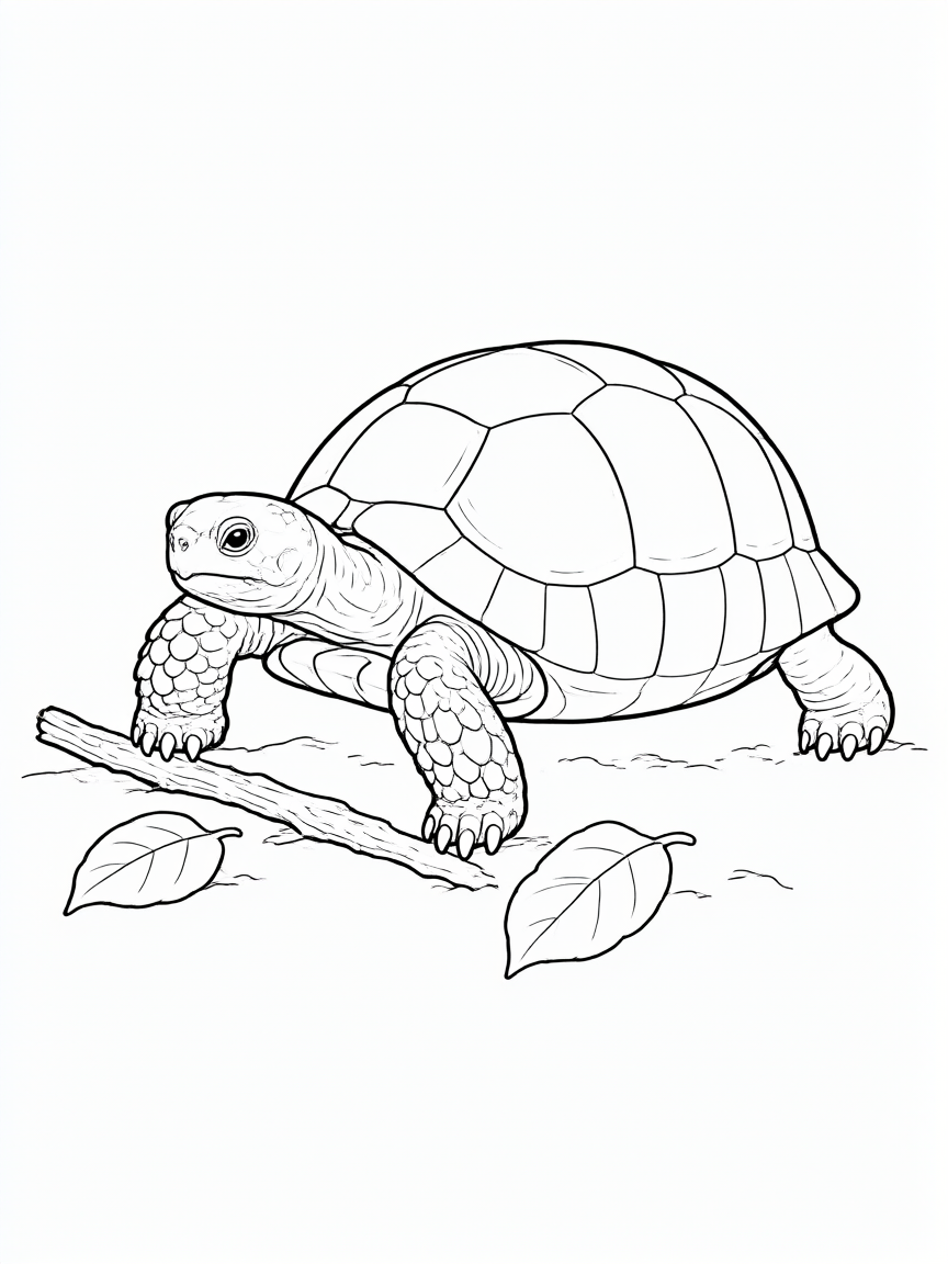 Tartaruga: disegno da colorare